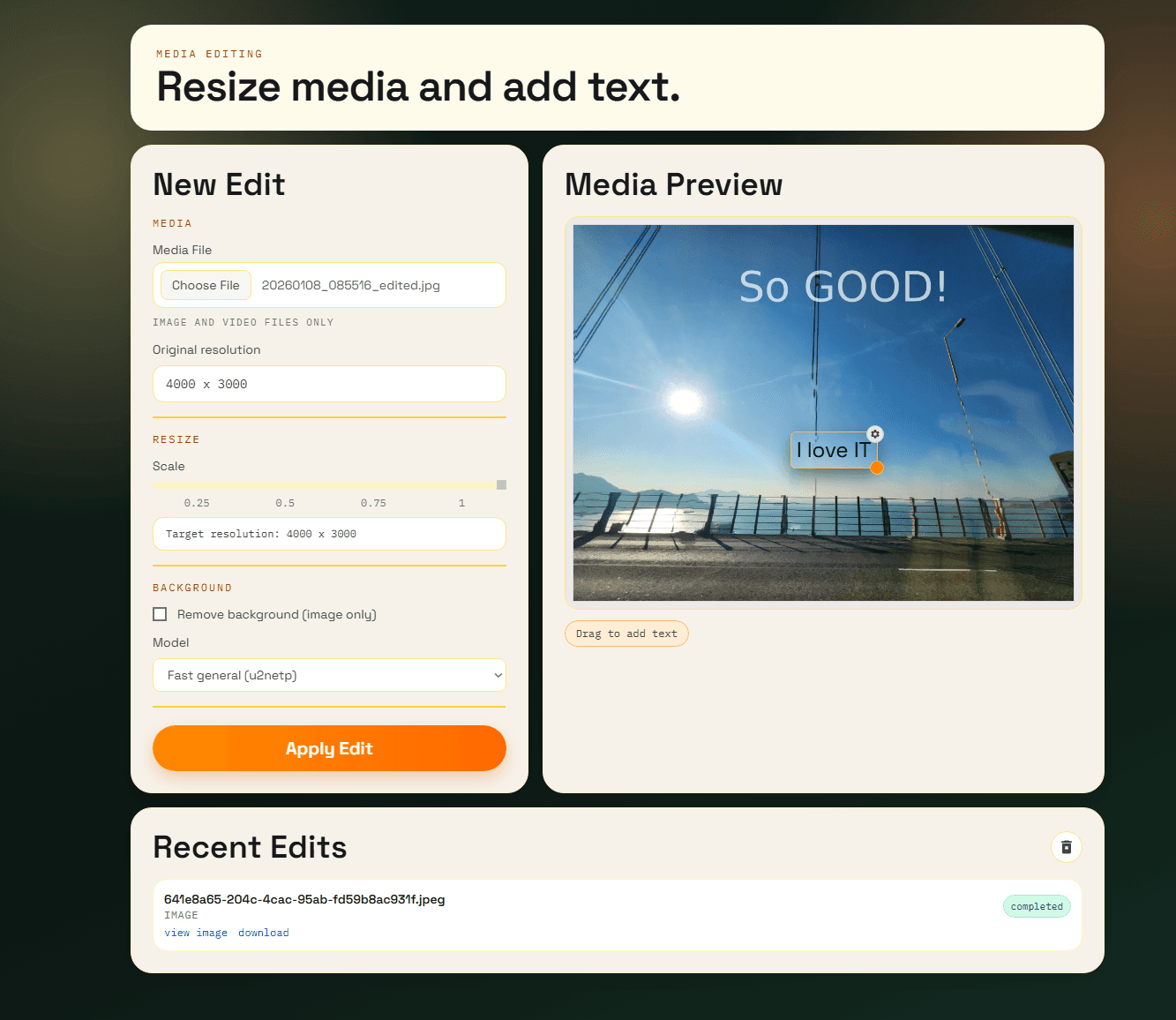 Media Buddy - AI Media Processing Web App